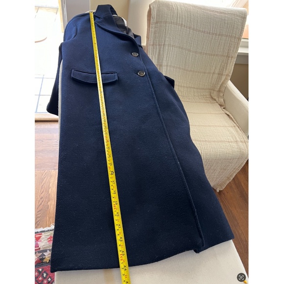 ZARA Oversized Wool Blend Single Breasted Coat in Navy Blue- NWT! - XS/S - Picture 10 of 10